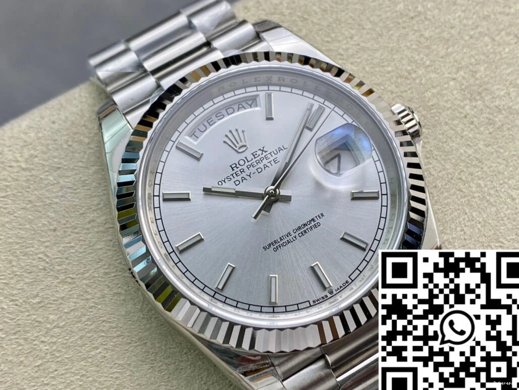 Stainless EW 40MM Date Rolex Factory Day Steel 0406